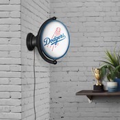 Los Angeles Dodgers: Original Oval Rotating Lighted Wall Sign, FNB-MBLADO-125-01A