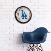 Los Angeles Dodgers: Baseball - Round Slimline Lighted Wall Sign, MBLADO-130-31
