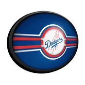 Los Angeles Dodgers: Oval Slimline Lighted Wall Sign, FNB-MBLADO-140-01A