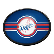 Los Angeles Dodgers: Oval Slimline Lighted Wall Sign, FNB-MBLADO-140-01A