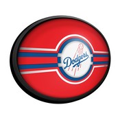 Los Angeles Dodgers: Oval Slimline Lighted Wall Sign, FNB-MBLADO-140-01A