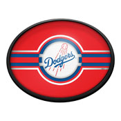 Los Angeles Dodgers: Oval Slimline Lighted Wall Sign, FNB-MBLADO-140-01A
