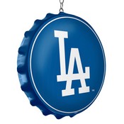 Los Angeles Dodgers: Wordmark - Bottle Cap Dangler, MBLADO-220-02