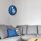 Los Angeles Dodgers: Wordmark - Bottle Cap Dangler, MBLADO-220-02