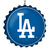 Los Angeles Dodgers: Wordmark - Bottle Cap Dangler, MBLADO-220-02
