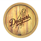 Los Angeles Dodgers: Branded "Faux" Barrel Top Sign, FNB-MBLADO-240-02