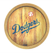 Los Angeles Dodgers: Weathered "Faux" Barrel Top Sign, FNB-MBLADO-240-03