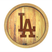 Los Angeles Dodgers: Logo - Branded "Faux" Barrel Top Sign, FNB-MBLADO-240-05