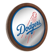 Los Angeles Dodgers: "Faux" Barrel Top Mirrored Wall Sign, AGS-MBLADO-245-01A