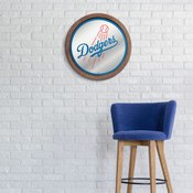 Los Angeles Dodgers: "Faux" Barrel Top Mirrored Wall Sign, AGS-MBLADO-245-01A