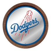Los Angeles Dodgers: "Faux" Barrel Top Mirrored Wall Sign, AGS-MBLADO-245-01A