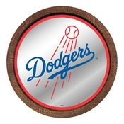 Los Angeles Dodgers: "Faux" Barrel Top Mirrored Wall Sign, AGS-MBLADO-245-01A