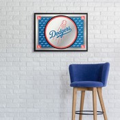 Los Angeles Dodgers: Team Spirit - Framed Mirrored Wall Sign, AGS-MBLADO-265-02A