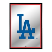 Los Angeles Dodgers: Vertical Framed Mirrored Wall Sign, AGS-MBLADO-275-01A