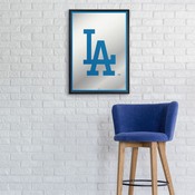 Los Angeles Dodgers: Vertical Framed Mirrored Wall Sign, AGS-MBLADO-275-01A