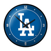 Los Angeles Dodgers: Logo - Modern Disc Wall Clock, MBLADO-510-02