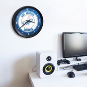 Los Angeles Dodgers: Ribbed Frame Wall Clock, MBLADO-530-01