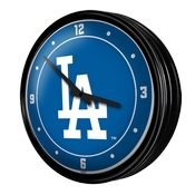 Los Angeles Dodgers: Logo - Retro Lighted Wall Clock, MBLADO-550-02
