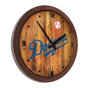 Los Angeles Dodgers: "Faux" Barrel Top Clock, FNB-MBLADO-560-01