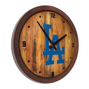 Los Angeles Dodgers: Logo - "Faux" Barrel Top Clock, FNB-MBLADO-560-04