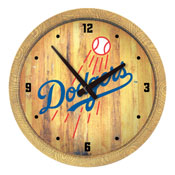 Los Angeles Dodgers: "Faux" Barrel Top Clock, FNB-MBLADO-560-01