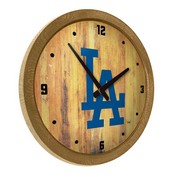 Los Angeles Dodgers: Logo - "Faux" Barrel Top Clock, FNB-MBLADO-560-04