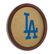 Los Angeles Dodgers: Logo - "Faux" Barrel Framed Cork Board, AGS-MBLADO-632-01A