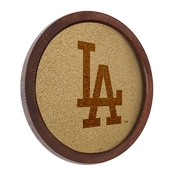 Los Angeles Dodgers: Logo - "Faux" Barrel Framed Cork Board, AGS-MBLADO-632-01A