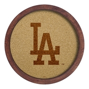 Los Angeles Dodgers: Logo - "Faux" Barrel Framed Cork Board, AGS-MBLADO-632-01A