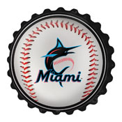 Miami Marlins: Baseball - Bottle Cap Wall Sign, MBMIAM-210-31