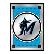 Miami Marlins: Vertical Team Spirit - Framed Mirrored Wall Sign, MBMIAM-275-02