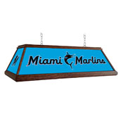 Miami Marlins: Premium Wood Pool Table Light, FNB-MBMIAM-330-01A