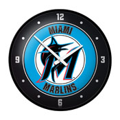 Miami Marlins: Modern Disc Wall Clock, MBMIAM-510-01