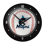 Miami Marlins: Baseball - Modern Disc Wall Clock, MBMIAM-510-31