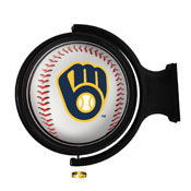 Milwaukee Brewers: Baseball - Original Round Rotating Lighted Wall Sign, MBMILW-115-31