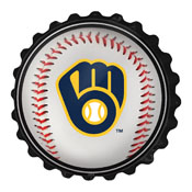Milwaukee Brewers: Baseball - Bottle Cap Wall Sign, MBMILW-210-31