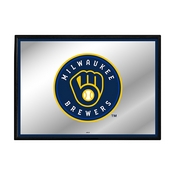Milwaukee Brewers: Framed Mirrored Wall Sign, AGS-MBMILW-265-01A