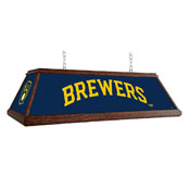 Milwaukee Brewers: Premium Wood Pool Table Light, FNB-MBMILW-330-01A