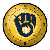 Milwaukee Brewers: Logo - Modern Disc Wall Clock, MBMILW-510-02