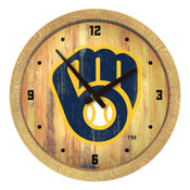 Milwaukee Brewers: Logo - Weathered 