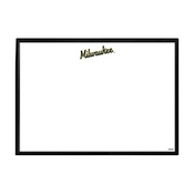 Milwaukee Brewers: Wordmark - Framed Dry Erase Wall Sign, AGS-MBMILW-613-02A