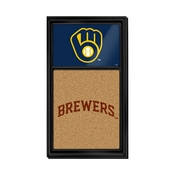 Milwaukee Brewers: Dual Logo - Cork Note Board, AGS-MBMILW-640-02A