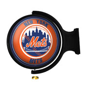New York Mets: Original Round Rotating Lighted Wall Sign, MBNYMT-115-01