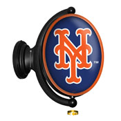 New York Mets: Original Oval Rotating Lighted Wall Sign, FNB-MBNYMT-125-01A