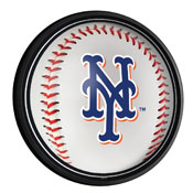 New York Mets: Baseball - Round Slimline Lighted Wall Sign, MBNYMT-130-31
