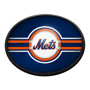 New York Mets: Oval Slimline Lighted Wall Sign, FNB-MBNYMT-140-02A