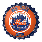 New York Mets: Bottle Cap Wall Sign, MBNYMT-210-01