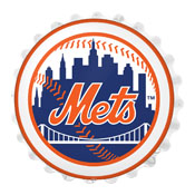 New York Mets: Bottle Cap Wall Light, MBNYMT-215-01