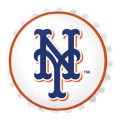 New York Mets: Logo - Bottle Cap Wall Light, MBNYMT-215-02