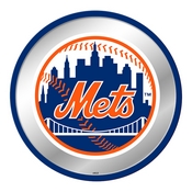New York Mets: Modern Disc Mirrored Wall Sign, AGS-MBNYMT-235-01A